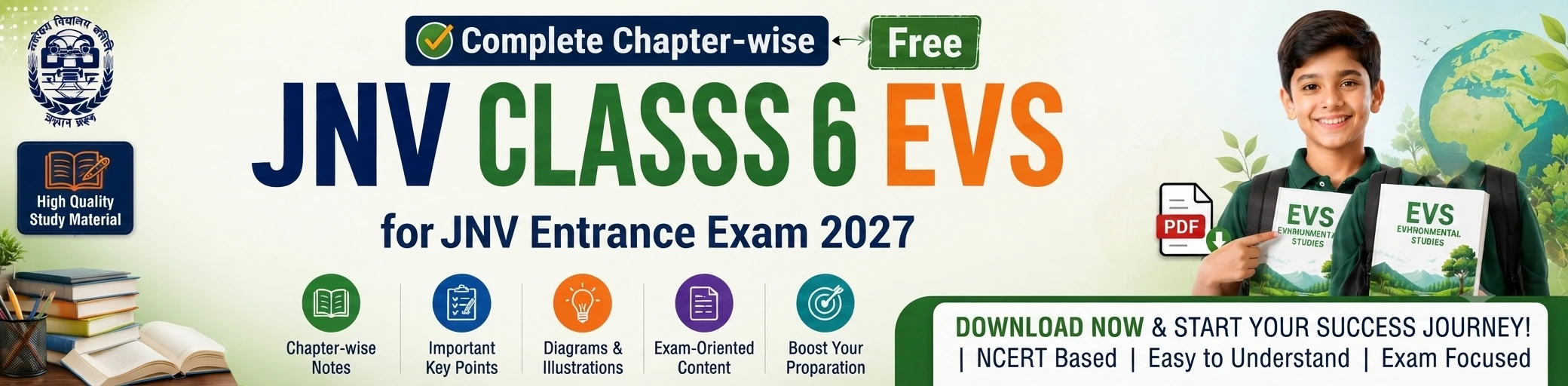 EVS Notes Class 6 | Chapter-wise Study Notes & PDF